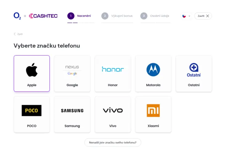 Postup výkupu telefonu