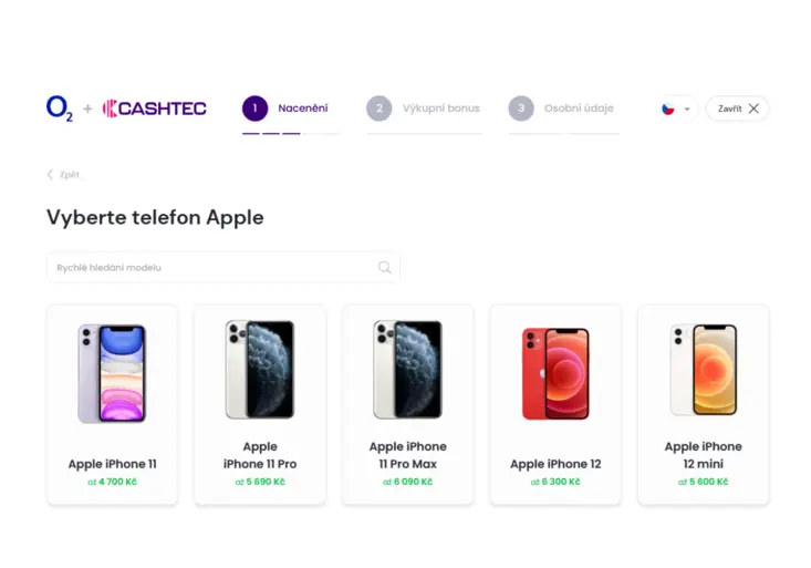 Postup výkupu telefonu
