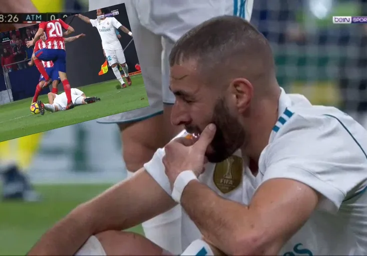 Křivárna v madridském derby! Correa napálil zákeřně Benzemu do hlavy! Měl být vyloučen?