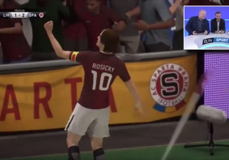 Novotný si to ve FIFĚ rozdal se Šmicerem. Jeho Sparta to nandala Liverpoolu!