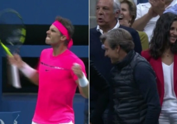 Když Nadal zlomí prokletí. Přítelkyně přijímala gratulace po prvním brejku!