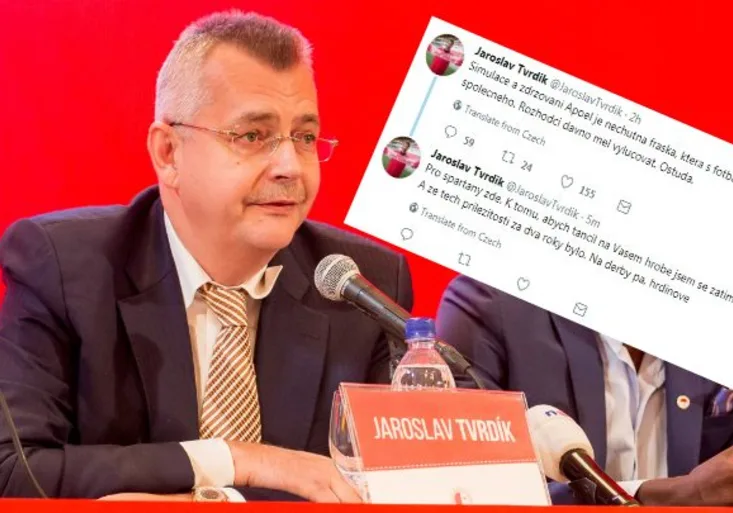 Frustrace Slavie po vyřazení z Ligy mistrů. Tvrdíka štvalo simulování APOELu. Proč se pak opřel do sparťanů?