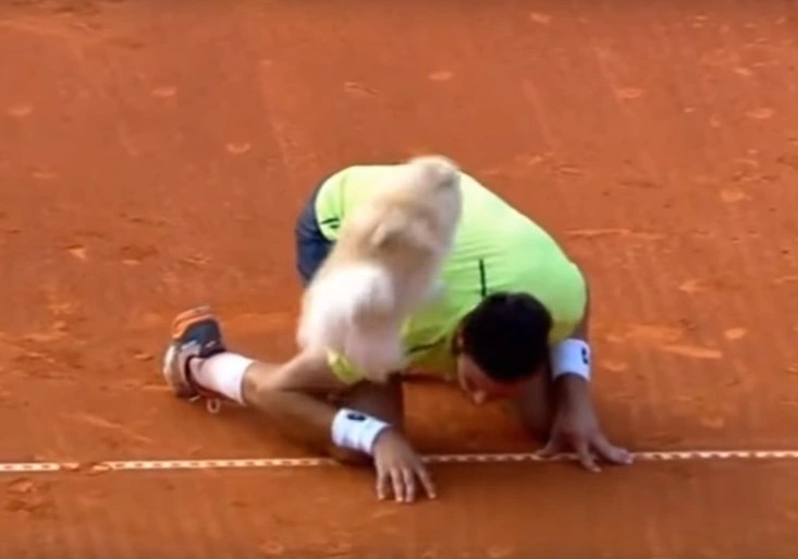 Jiří Veselý pobavil Umag oslavou s psíkem Leem! Do semifinále mu ale nepomohl