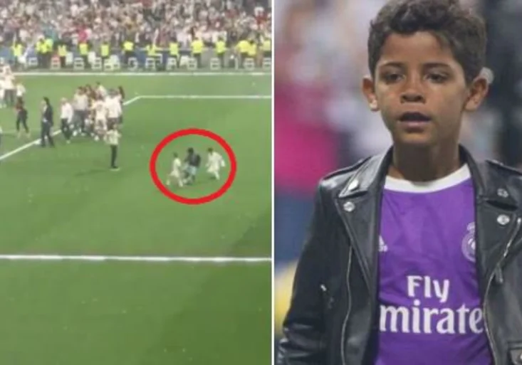 Lepší než táta! Jak Cristiano Ronaldo jr. báječně vymotal obranu při oslavách triumfu v Lize mistrů?