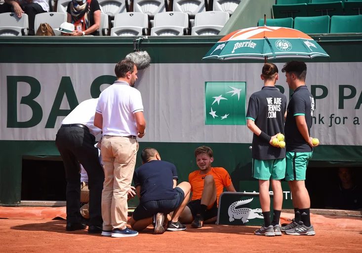 Strašlivé zranění vyřadilo Goffina z Roland Garros! Soupeř se ale zachoval jako frajer
