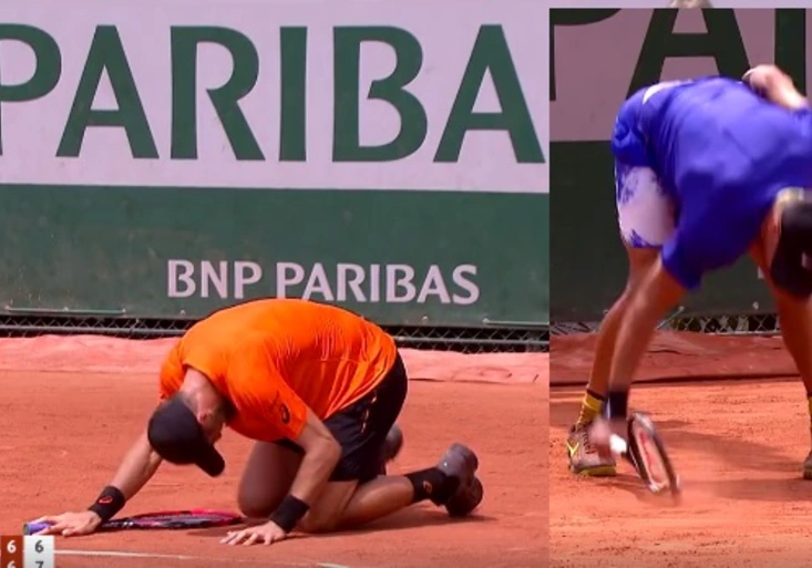 Silné emoce na kurtu: Poražený roztřískal raketu! Proč ale vítěz brečel?