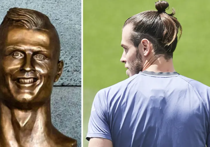 Šílený sochař znovu útočí! Co po Ronaldovi provedl Baleovi?