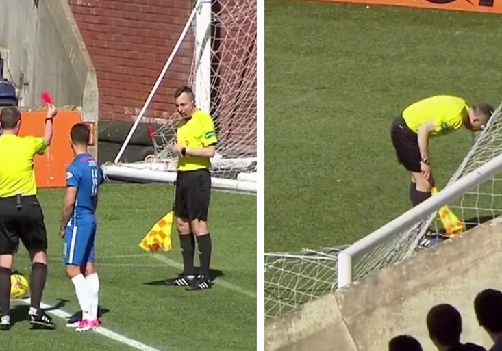 Fotbal ke zblití? Rozhodčí ve Skotsku se pozvracel a dostal za to červenou kartu!