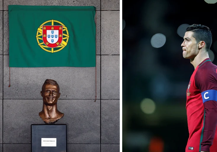 RONALDO otevřel své letiště na Madeiře. Celý svět se ale směje jeho zmršené soše!