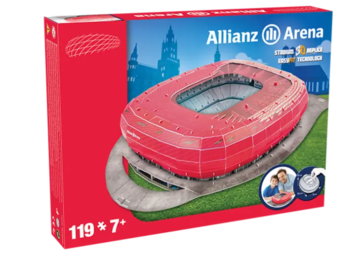 Výsledek soutěže s Ligou mistrů o model stadionu Allianz Arena