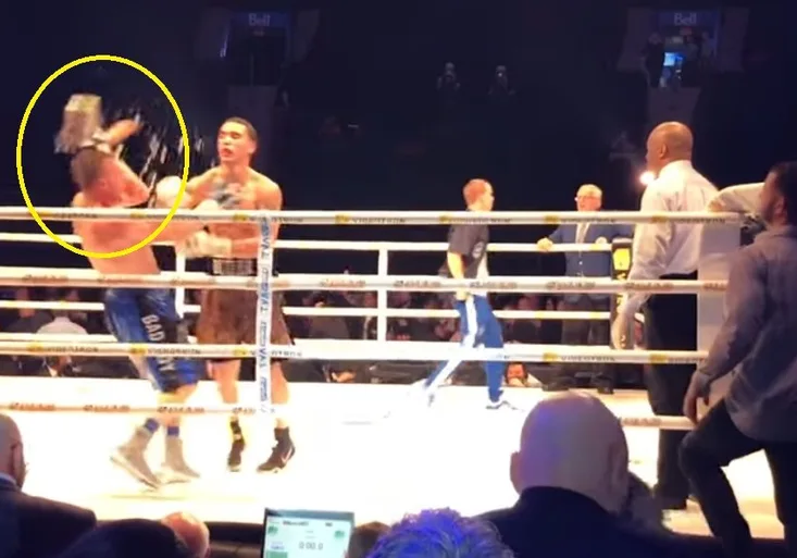 Šílené! Boxer vyhrál nad soupeřem, ale pak mu nasadil k. o. kbelík s ledem!