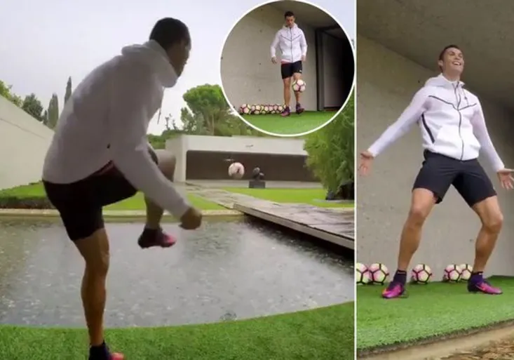 Cristiano Ronaldo se zase předváděl: Takhle přesnou mušku neměl ani Messi!