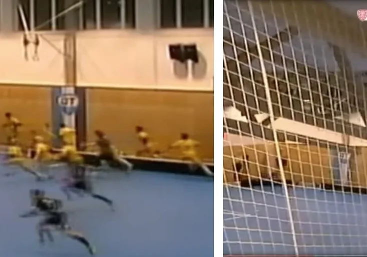 Děsivé VIDEO: Mladým florbalistům šlo o život! Na hlavu jim málem spadla střecha nové haly!