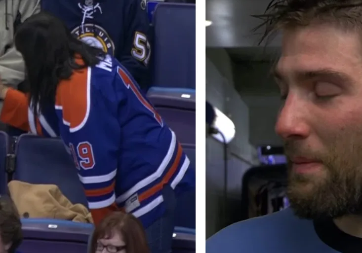 Vánoční doják v NHL! Čím útočníka Edmontonu rozplakal jeho synek?