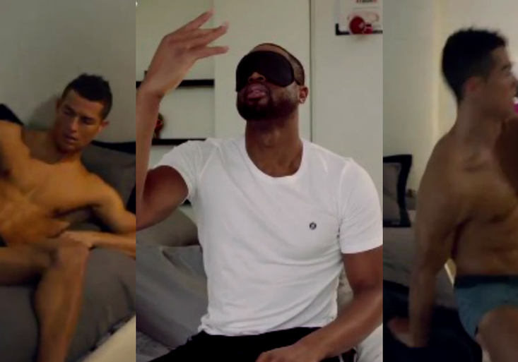 Polonahý Cristiano Ronaldo září v reklamě. Hvězdě NBA ukázal, jak vstává z postele!