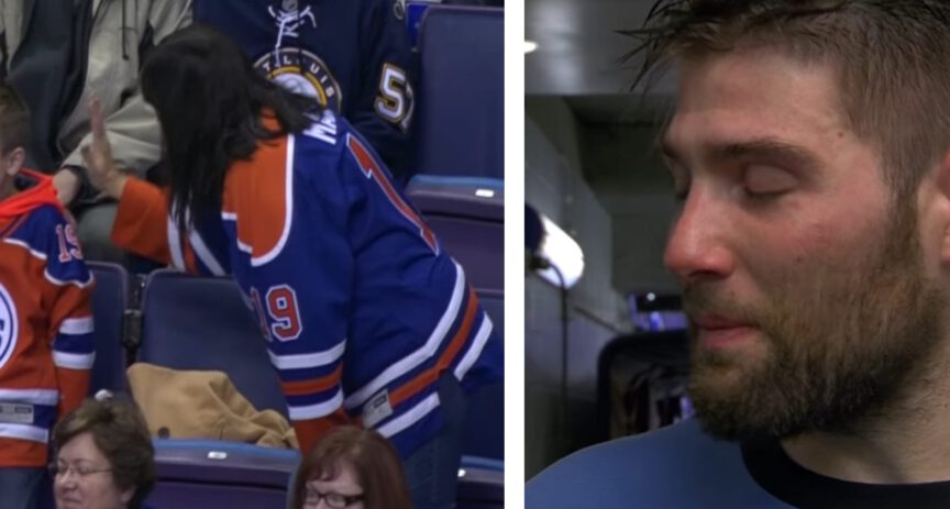 Vánoční doják v NHL! Čím útočníka Edmontonu rozplakal jeho synek?