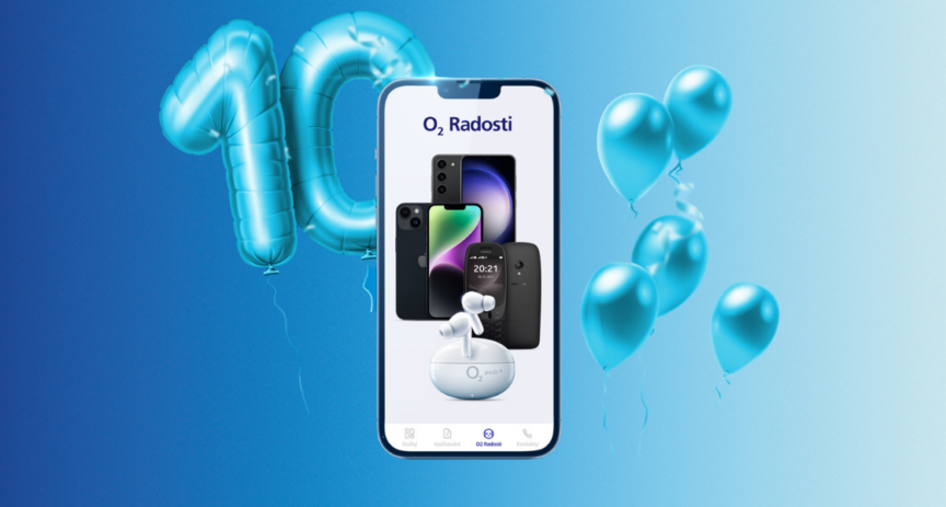 Vyhrajte iPhone 14 nebo O2 pods+: aplikace Moje O2 slaví desáté narozeniny 