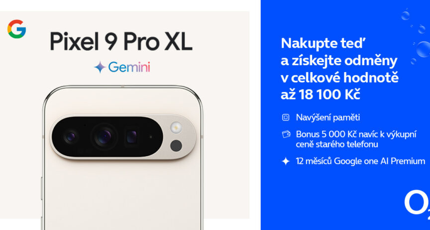 O2 je jediným operátorem v Česku, který nabízí nejnovější zařízení Google Pixel 9. Přidává k nim výkupní bonusy až 5 000 Kč  