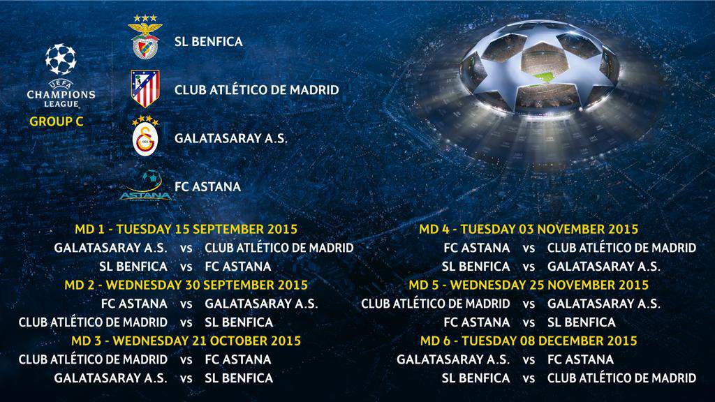 Champions league dates group C