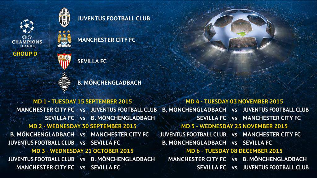 Champions League dates group D