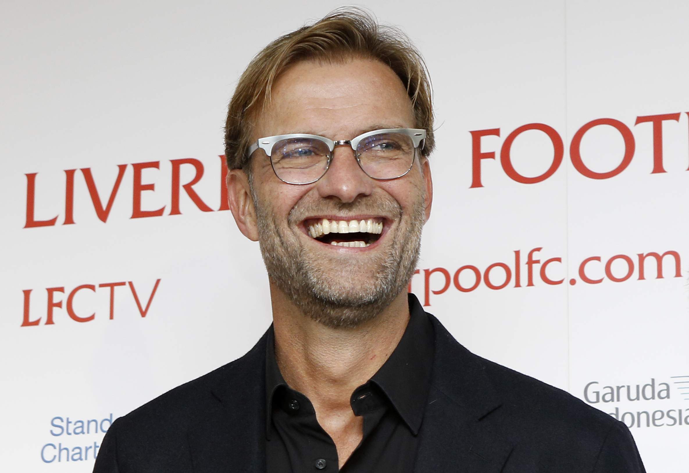 Football - Liverpool - Jurgen Klopp Press Conference - Anfield - 9/10/15 New Liverpool manager Jurgen Klopp poses before the press conference  Action Images via Reuters / Craig Brough Livepic EDITORIAL USE ONLY.