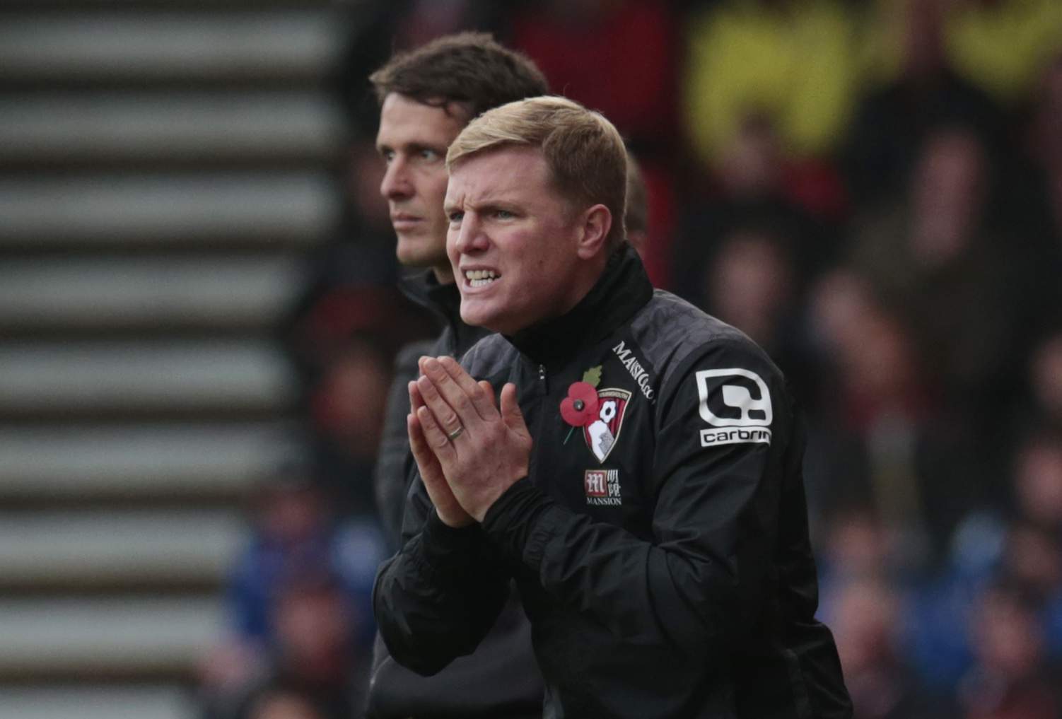 Football - AFC Bournemouth v Newcastle United - Barclays Premier League - Vitality Stadium, Dean Court - 7/11/15 Bournemouth manager Eddie Howe Reuters / Suzanne Plunkett Livepic EDITORIAL USE ONLY. No use with unauthorized audio, video, data, fixture lists, club/league logos or "live" services. Online in-match use limited to 45 images, no video emulation. No use in betting, games or single club/league/player publications.  Please contact your account representative for further details.