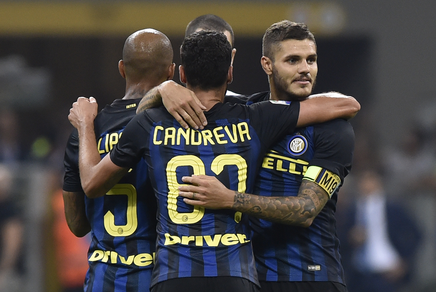Inter Milán - Juventus: Antonio Cnadreva, Mauro Icardi