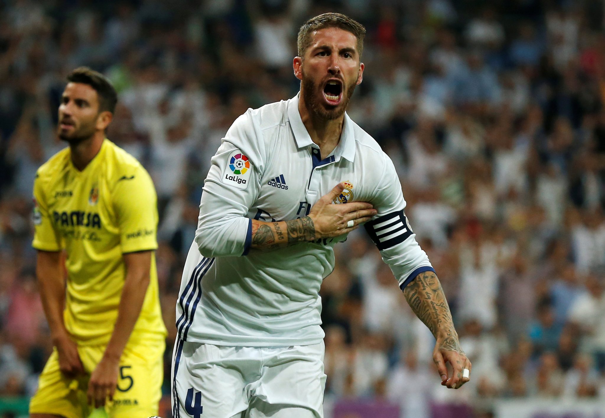 Real Madrid - Villarreal: Sergio Ramos. Foto: Reuters