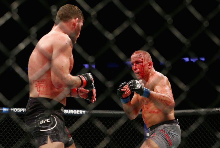 Georges St-Pierre, Michael Bisping. Foto: Getty Images
