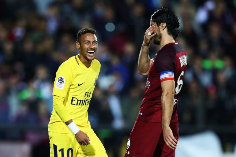 Neymar (PSG) proti FC Mety. Foto: Getty Images