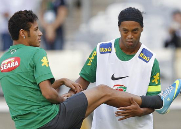 Ronaldinho, Neymar. Foto: Instagram